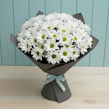 Букет белые хризантемы в Бронницах Букет цветов из:  Хризантемы в Бронницах