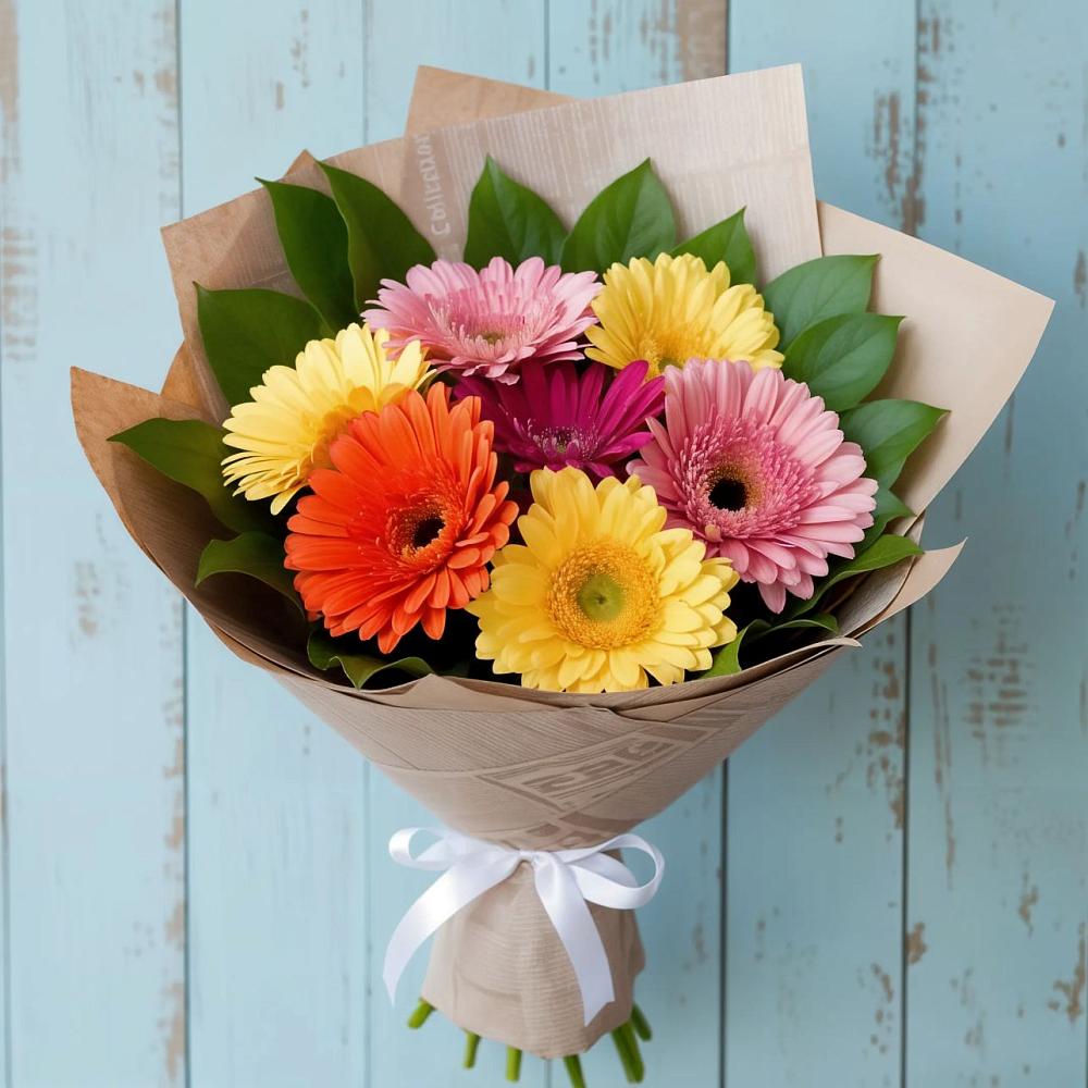 Букет цветов из: Герберы в Бронницах