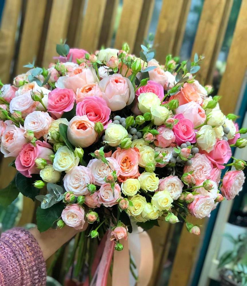 Букет розовый шик в Бронницах Букет цветов из: Розы в Бронницах