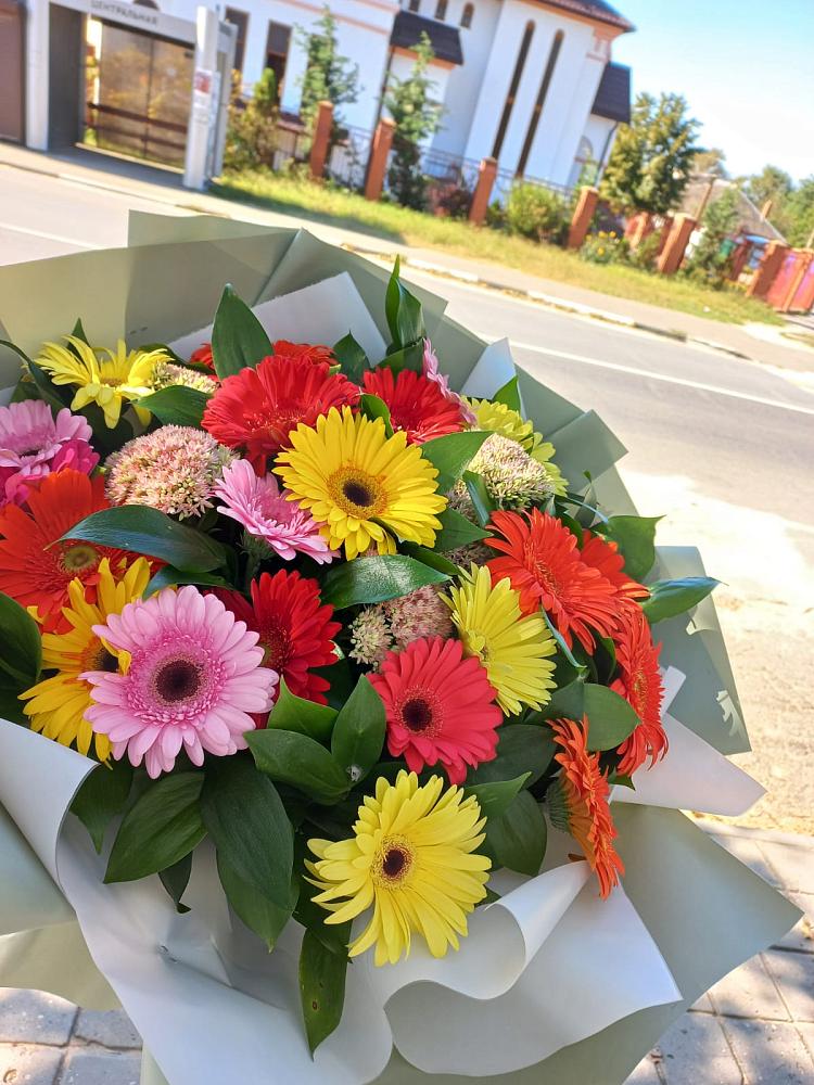 Букет созвездие гербер в Бронницах Букет цветов из: Герберы в Бронницах