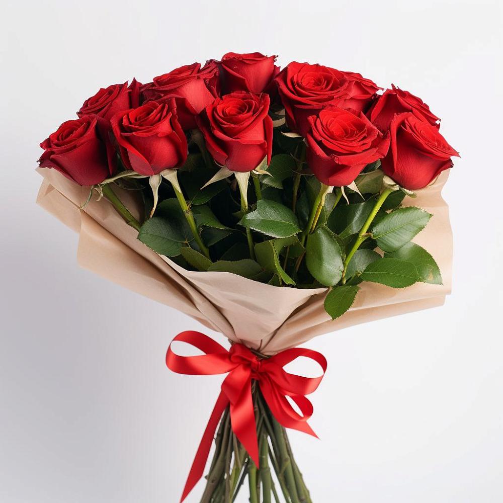 11 Красных роз Эдлесс Лав в Бронницах Букет 11 Красных роз Эдлесс Лав в Бронницах