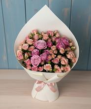 Букет Нежная розовость в Бронницах Букет цветов из:  Розы в Бронницах